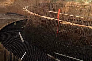 衢州砼烟囱新建施工现场